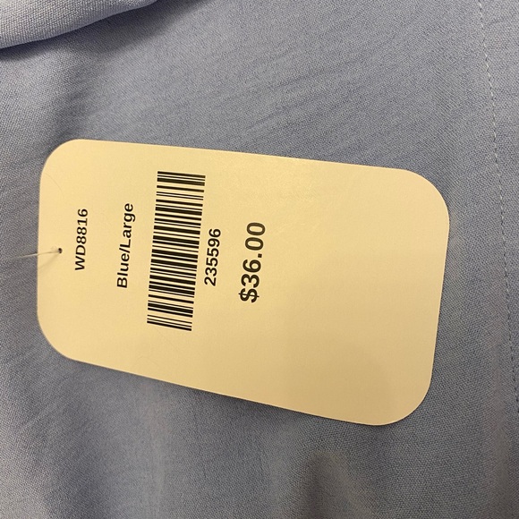 New with Tags cute dress size L; blue - Picture 2 of 5